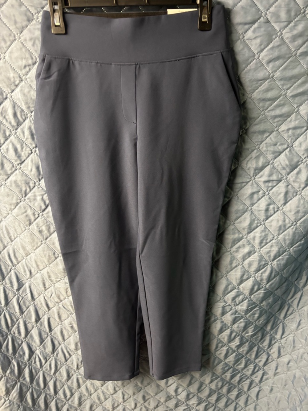Nine West Navy Pull-On Straight Ankle Pants